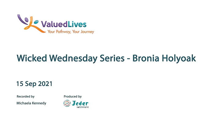 Wicked Wednesdays Series - 15 SEP 2021 - Bronia Ho...