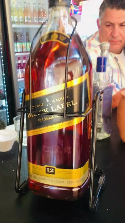 Johnnie Walker Black Label 4.5 Lt liter huge big bottle with cradle swing #shorts