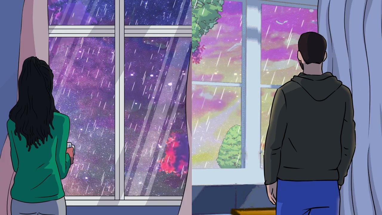 Animated music video (2d animation) Sunday Afternoon Split Scene