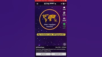 Pi network, my invitation code: (MPSplayer007)#short