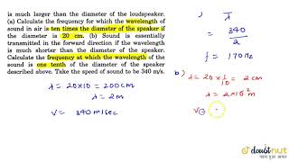 Sound waves from a loudspeaker spread nearly uniformly in all directions if the wavelength of th... screenshot 4
