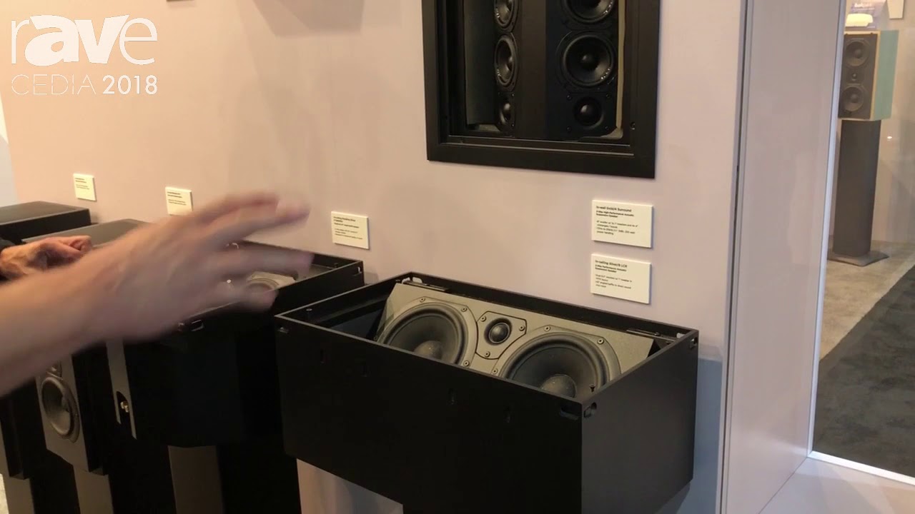 Cedia 2018 Triad Speakers Shows Off In Ceiling Silver 8 Lcr Speaker At Control4 Booth