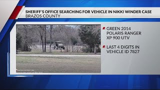 Utility vehicle sought in the case of missing Nikki Winder
