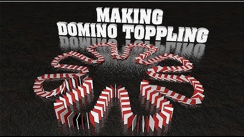 Topping Domino Animation using Dynamic in Cinema 4D Tutorial