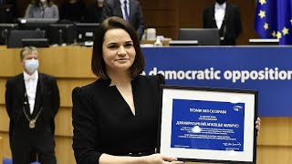 Sviatlana Tsikhanouskaya: EU sanctions against Belarus not enough, says opposition leader