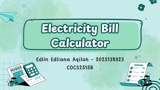 Electricity Bill Calculator Android App Demo (ICT602) screenshot 4