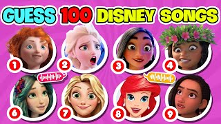 Guess The Best 100 DISNEY SONGS Trivia |DISNEY SONGS Quiz Challenge |Elsa, Moana, Rapunzel |NT Quiz