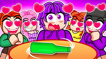 I Played Spin The Bottle With MY CRAZY FAN GIRLS... (Roblox Snapchat)