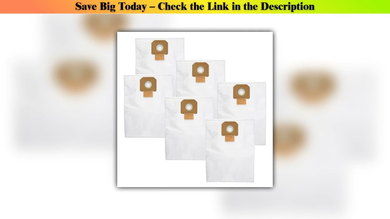 Must Buy 6pcs Vacuum Cleaner Fleece Filter Bags For BOSCH For Professional GAS 35 L AFC GAS 35 M AF