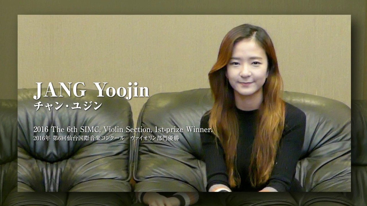 message from ms jang yoojin 7th sendai international music message from ms jang yoojin 7th sendai international music