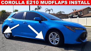 Toyota Corolla MUD GUARDS (Install & Review E210  Hatchback & Sedan 20192024)