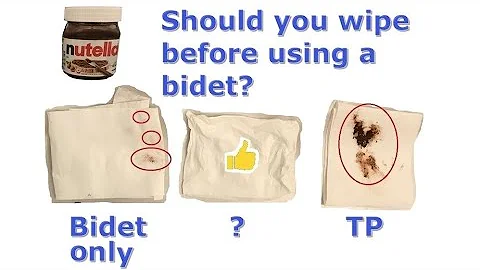 Should you wipe before using a bidet? Experiment confirms