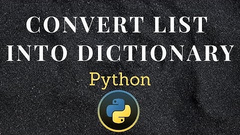 How to convert list into dictionary python