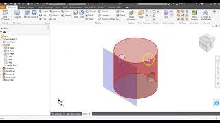 Autodesk Inventor - Work Plane Tangent To Surface & Parallel To Plane & Circular Pattern of Features