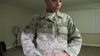 US AIR FORCE GET READY WITH ME! (ACTUAL ROUTINE)