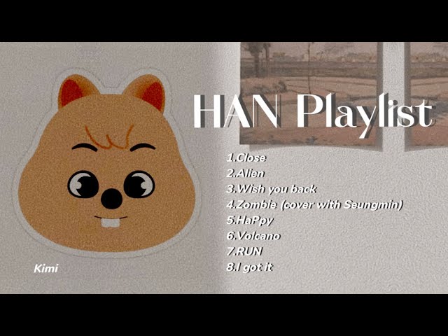 HAN Playlist | with Romanized Lyrics in comment | Stray Kids han Jisung class=