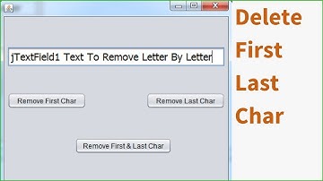 Java Tutorial - How to Remove the Last Character of a String