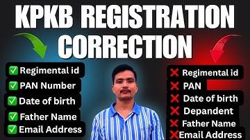 KPKB Registration Correction कैसे करे ? | Email OTP Not Received Solution | KPKB Card Problem Fix