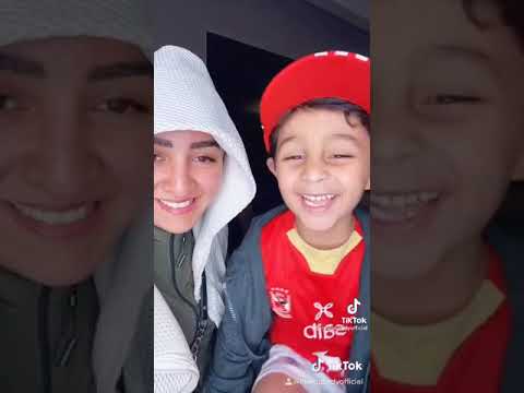 عندكو شامبووو خفة دم هلا رشدي وابنها معز على تيك توك