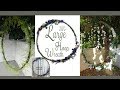 Large Hoop Wreath DIY / Wedding Wreath / Floral Wreath / Dollar Tree DIY /  Party Decor