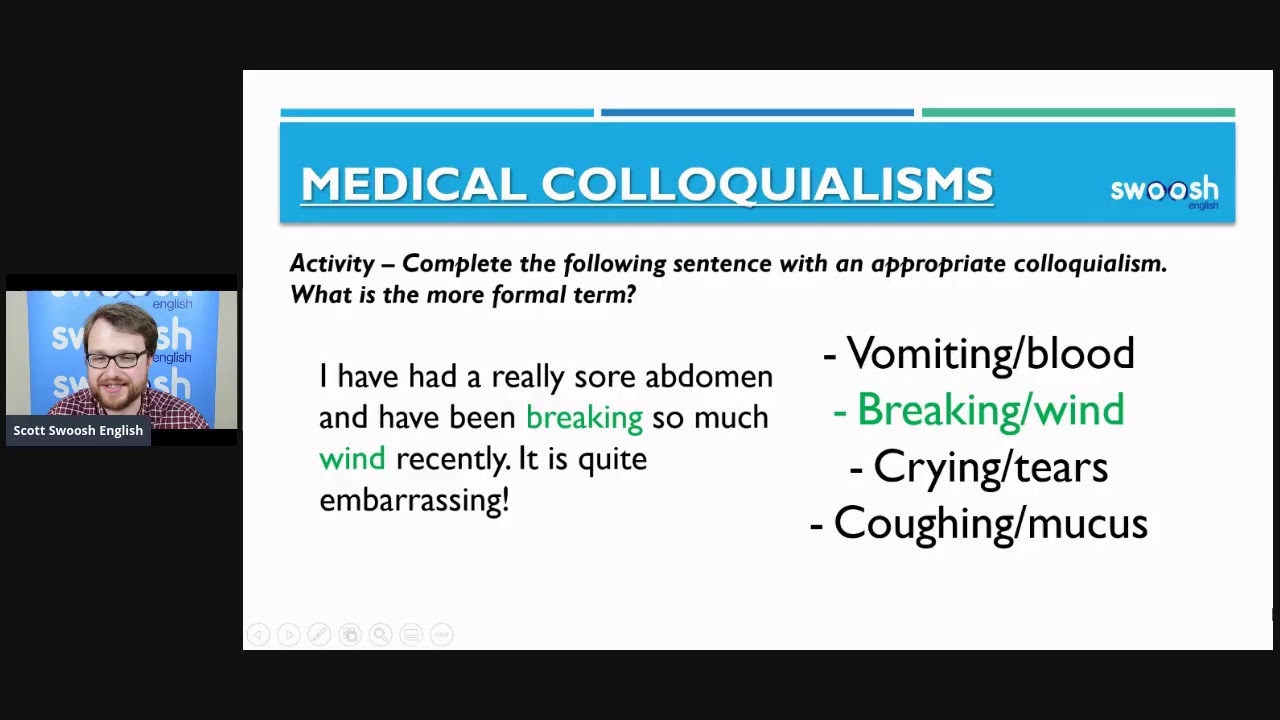 OET Vocabulary with Swoosh English: Medical-themed Colloquialisms in Use 