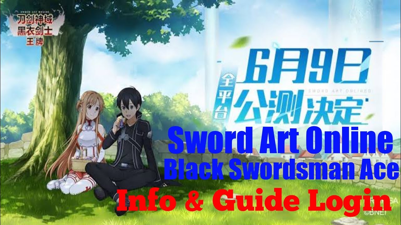 Sword Art Online Black Swordsman Ace Info & Guide Login YouTube