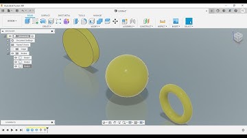 Fusion 360 - Tutorial - Creates a Solid Cylinder, Sphere, and Torus Feature