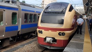 “臨時”特急「海浜公園コキア高尾号」E653系『右側側面車窓』高尾→勝田