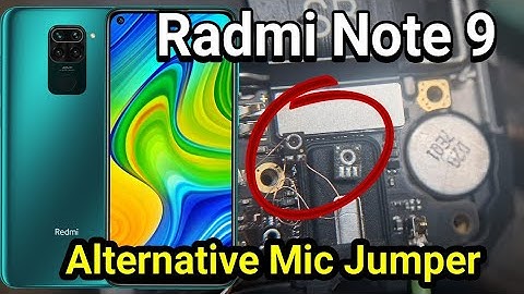 How To Radmi note 9 Mic problem 100% #jumper#Alternative#RM TECHNICAL