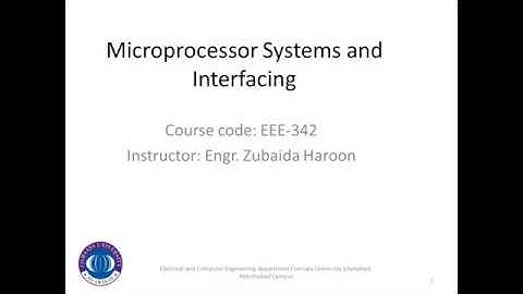 Arithmetic Instructions- Lect 3 - Urdu- Microprocessor Systems and Interfacing