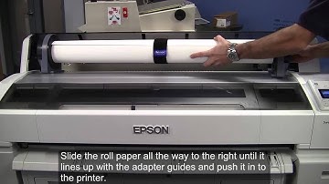 Epson SureColor T5000 Printer Setup - Loading Roll Paper