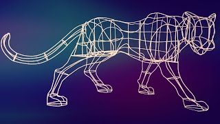 Wire panther according to drawings DIY