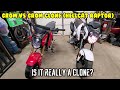 (E2) Honda Grom ($3400) VS TaoTao Hell Cat Raptor ($1178)  clone side by side comparison.