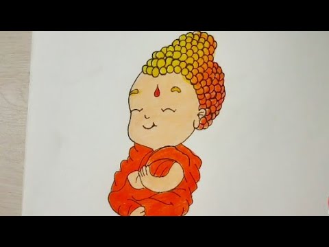 pic Buddha Purnima Drawing Easy For Kids how to draw gautam buddha purnima easy drawing for kids lord gautam buddha colouring drawing