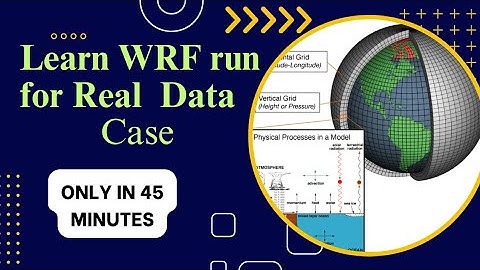 WRF WPS RUN FOR REAL DATA CASE | WRF TUTORIAL (part-1) geogrid, ungrib and metgrid.