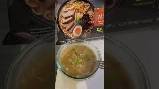 Miso Ramen Soup with Tonkotsu Noodles Broth Chashu Pork #myyoutuberecipe #shorts #Pho