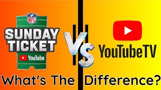 NFL Sunday Ticket | YouTube Premium Channel Vs YouTube TV | What's The Difference?