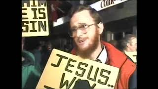 Protests at Martin Scorsese Film, Cork City, Ireland 1988