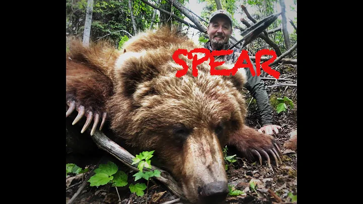 First Grizzly Ever Speared on Video . The throw!!