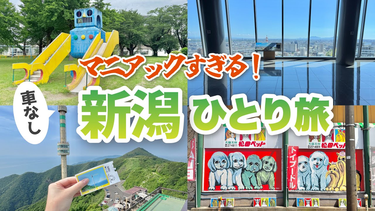 【新潟】車無しで絶景と珍スポットを巡る！２泊３日、独身女の一人旅🚃