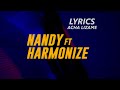 Nandy ft Harmonize-Acha Lizame- lyrics video