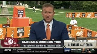 College Gameday | Kirk Herbstreit prediction Alabama vs Florida; Auburn vs Penn State NCAAF Week 3