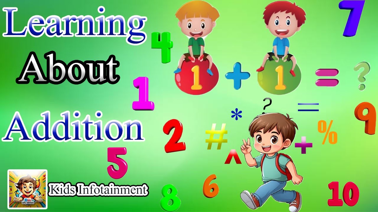 Learn Addition with Fun! 🎉 | Easy Math for Kids | Kids Infotainment ...
