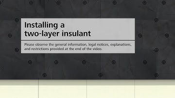 Rainscreen cladding facade sub-construction - Installing two layers of insulation