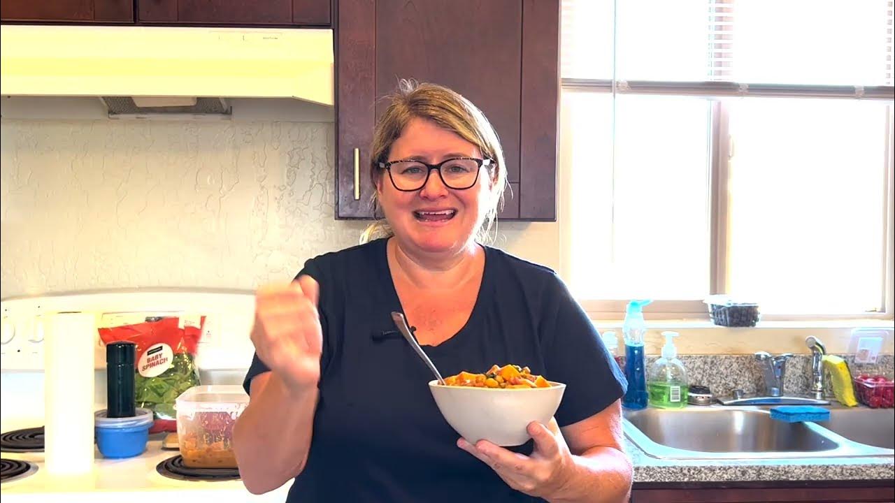 Ninja Foodi Coconut Curry Chickpeas & Sweet Potatoes! Vegetarian! YUM