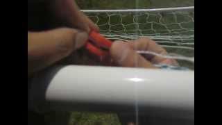 ミニサッカーゴールネットの取付方法