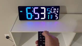 XREXS Large Digital Wall Clock with Remote Control, 17 Inch LED Display Count Up & Down Timer Review Net Worth