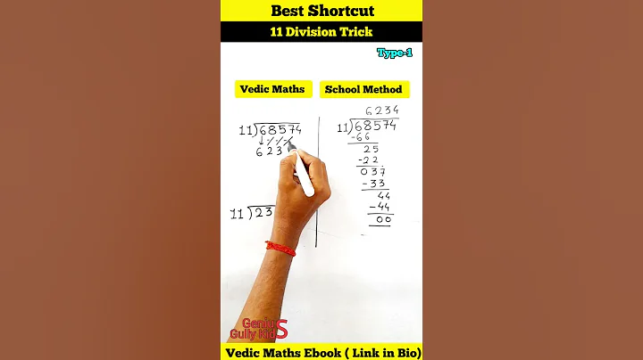 Division Best Shortcut Trick |Division Vedic Maths Concept #maths #mathstrick #shorts