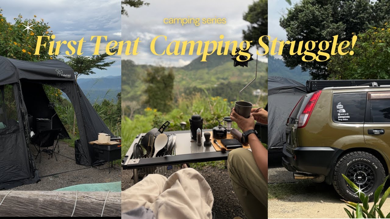 First Tent Camping Vlog | Rainforest Park Genting ❄️ | Couple Camping Malaysia ASMR 