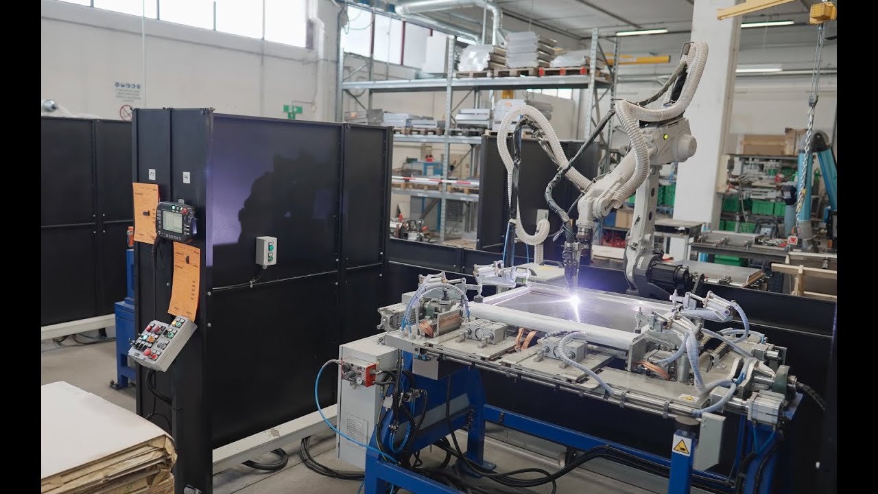 Cella semiautomatica di saldatura